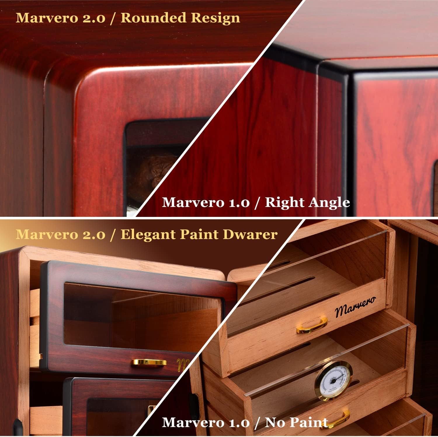 Marvero humidor de puros para regalar