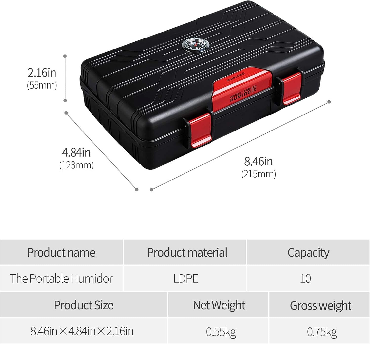 Cava de puros de viaje Cigarloong