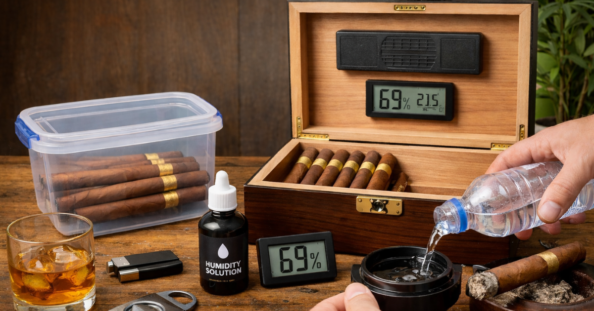 Mantener la humedad de tus puros sin complicarte