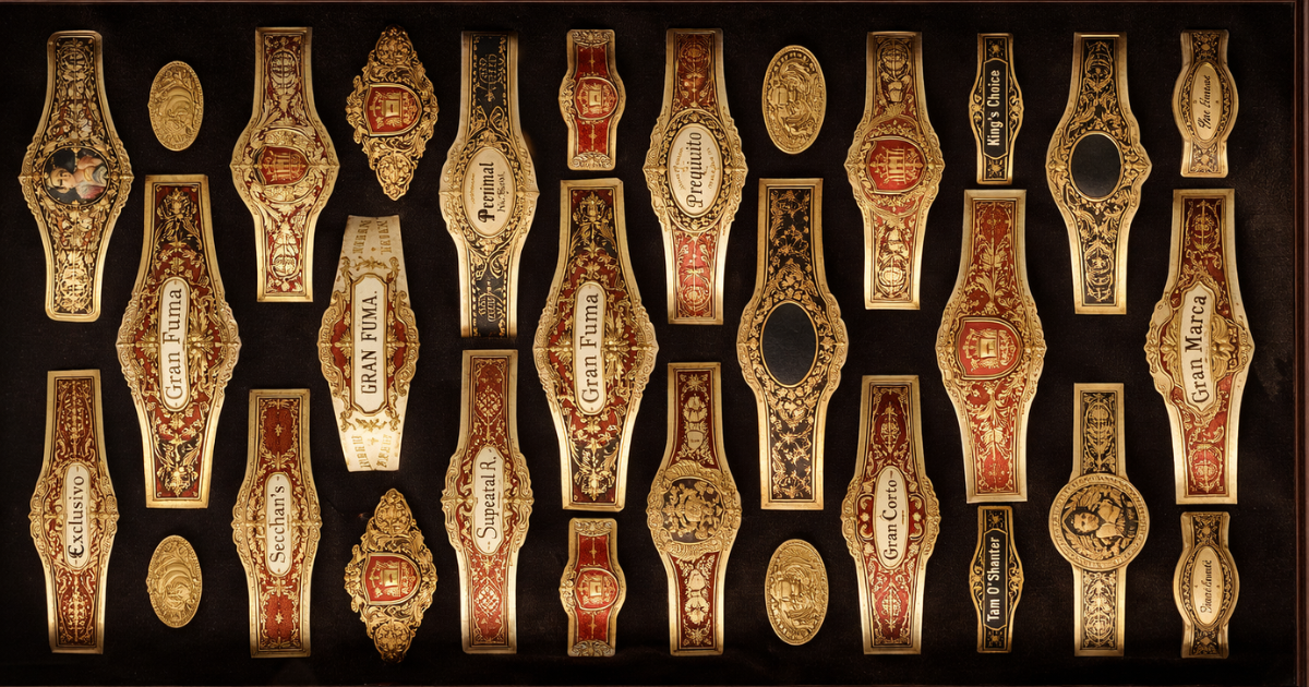 Vitolas de Puros Vidriera de Colección